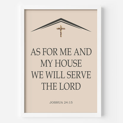We Will Serve The Lord Framed Poster