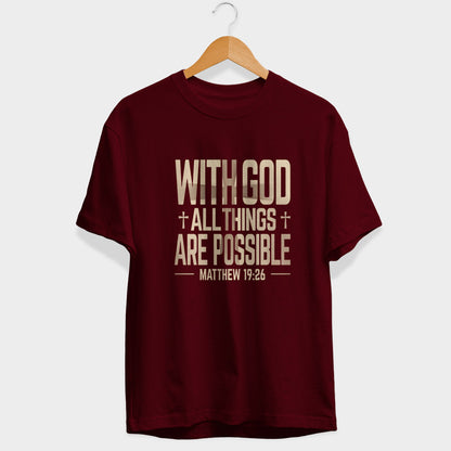 With God Half Sleeve T-Shirt