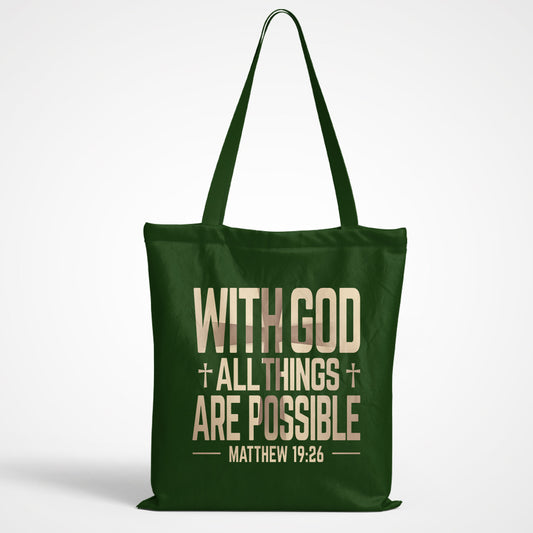 With God Tote Bag