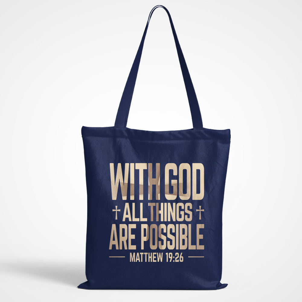 With God Tote Bag