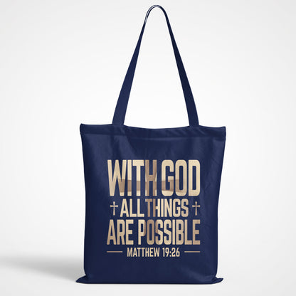 With God Tote Bag